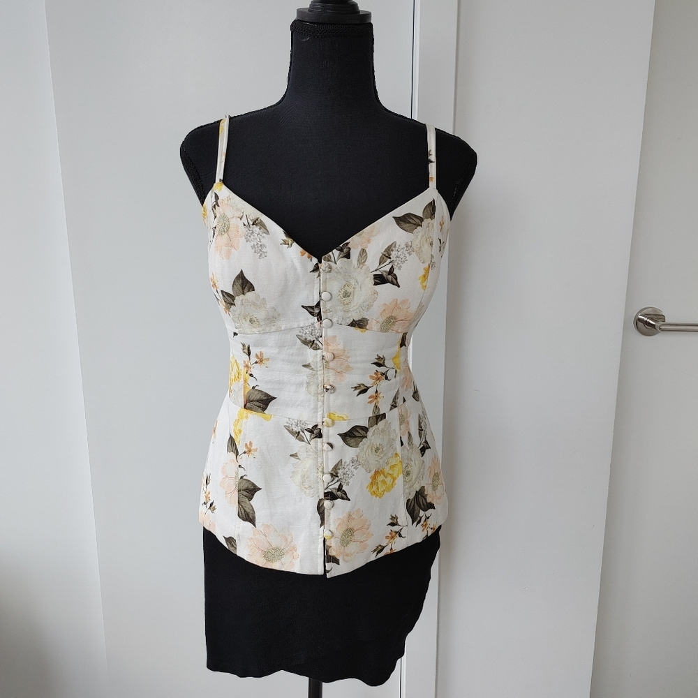 Floral corset style top